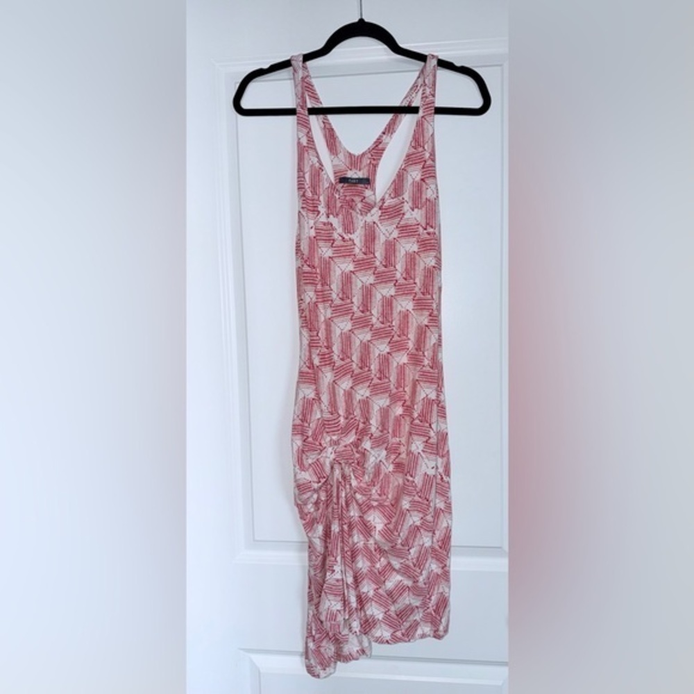 Tart Collection Red and White Patterned Sleeveless Dress